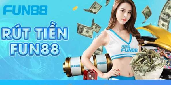 Thao tác điền thông tin ngân hàng rút tiền Fun88